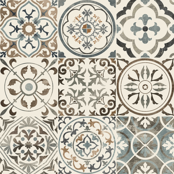 60x60 cm 1,44 M2/BOX Kakel och Klinker Antıque Color Polerad Dekofon