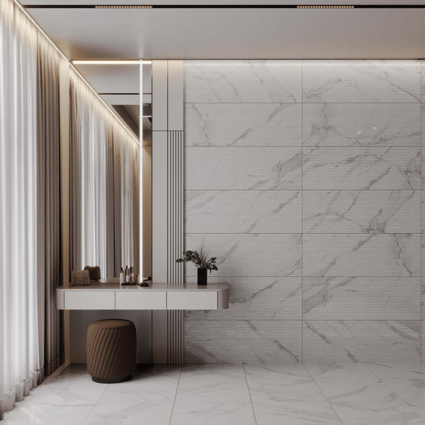 40x120 cm 1,92 M2/BOX Kakel Antique Carrara Color Dekofon