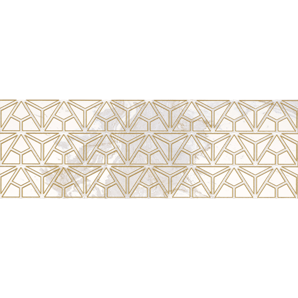 30x90 cm Kakel Nuvola Color Vit Polygon Dekor