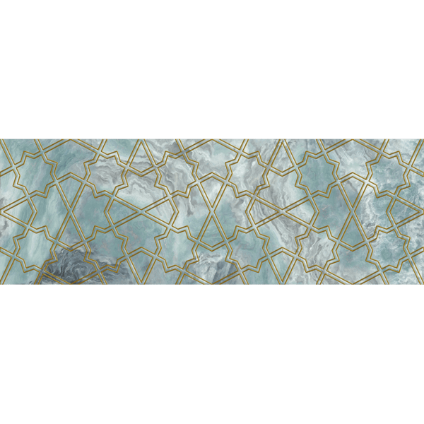 30x90 cm Kakel Sante Color Turkos Dekor