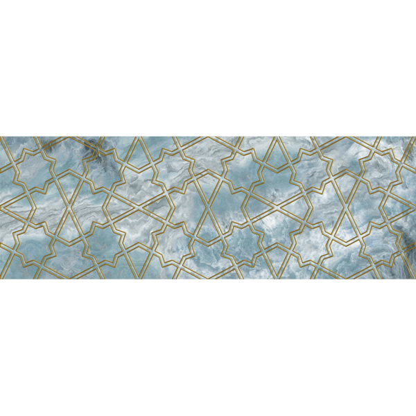30x90 cm Kakel Sante Color Aqua Dekor
